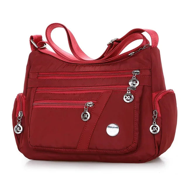 Women's casual large capacity crossbody bag, multifunctional waterproof shoulder bag, shopping handbag