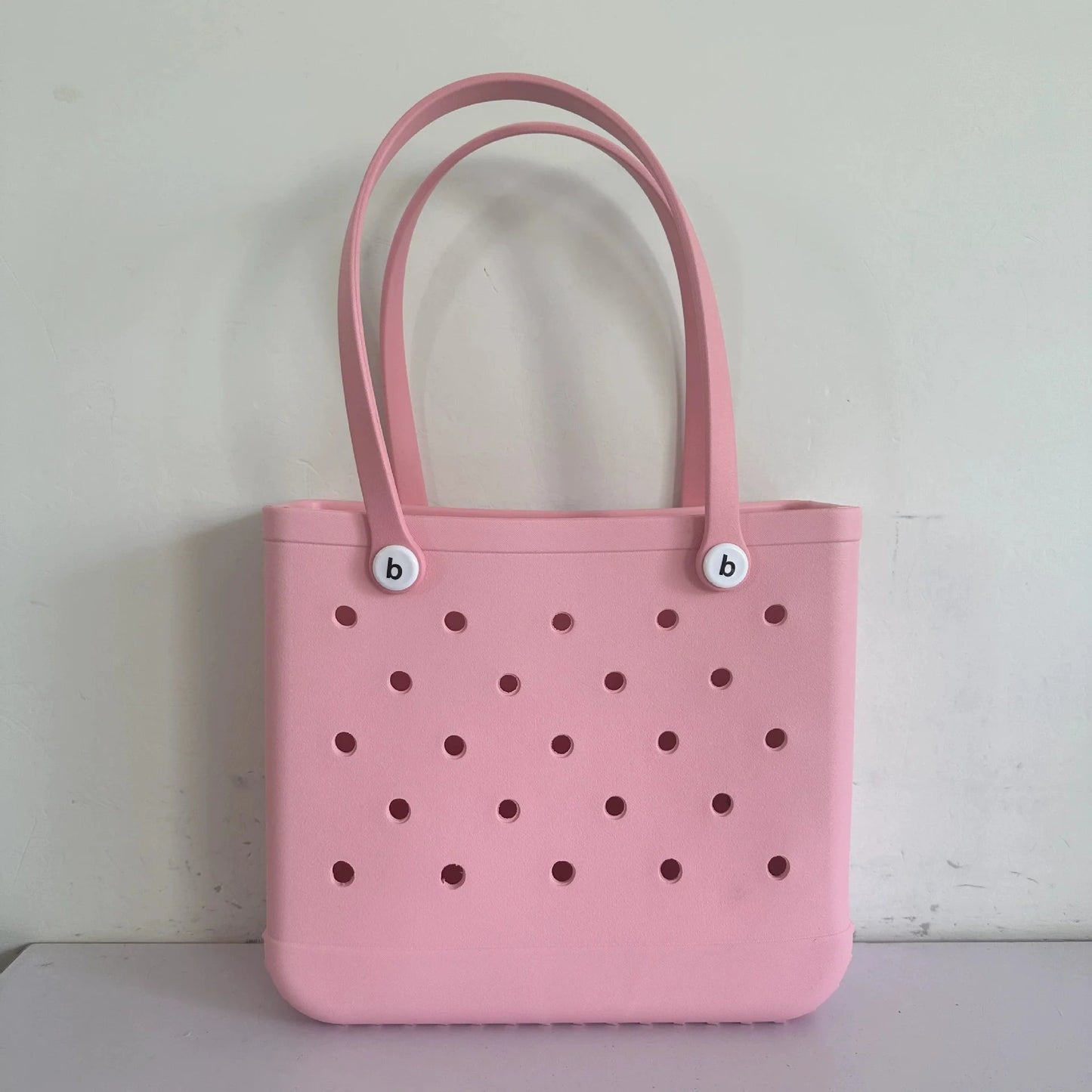 L/XL Croc Beach Tote Bag Rubber EVA Waterproof Basket Extra Large Women Shopping Shoulder Handbag Beach Jelly Sac Tote Bag Purse