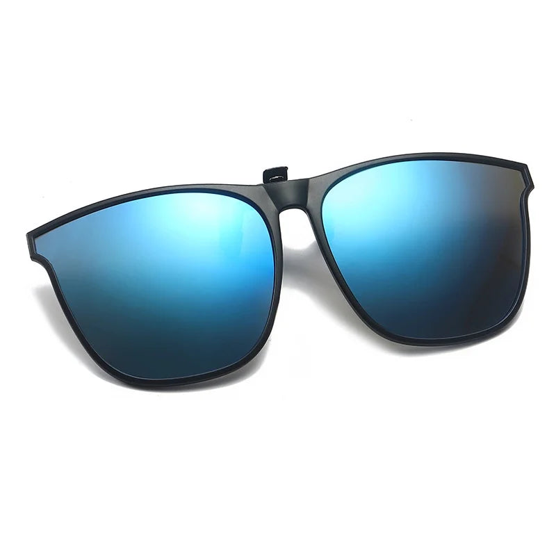 Clip On Polarized Sunglasses Men Women Car Driving Goggles Vintage Fishing Sun Glasses Square Eweyear
