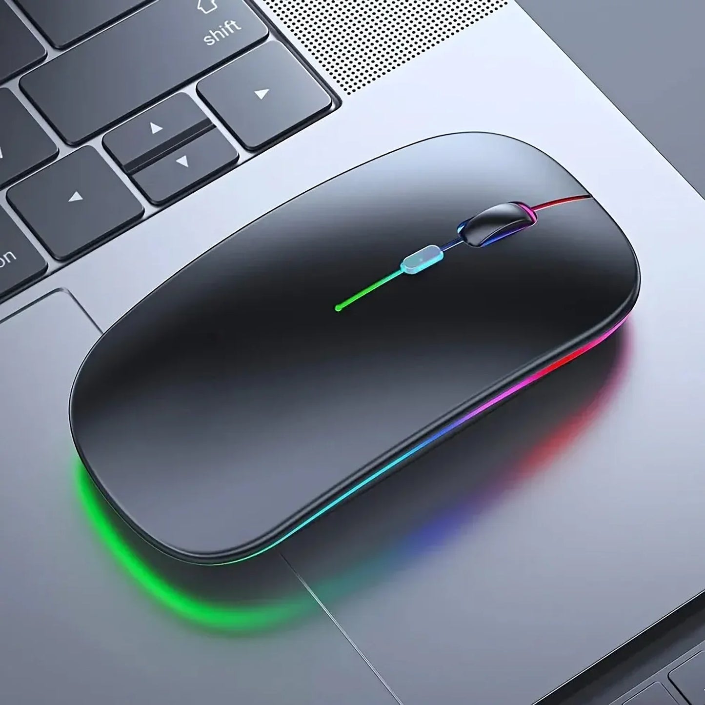 2025New Wireless Mouse Gaming Mouse Backlight USB Compatible RGB Rechargeable Mice Silent Backlit Ergonomic Mouse for Laptop PC