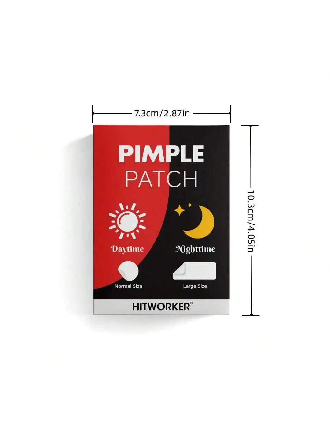 78 pieces/set, 2 kinds of hydrogel defect concealing stickers - waterproof, daytime and night use, portable and easy to use