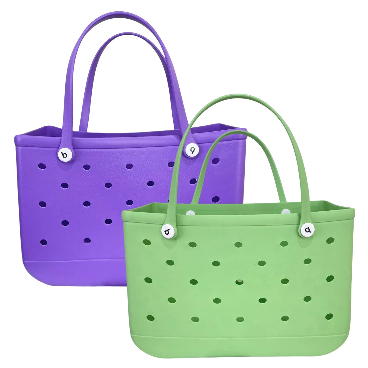 L/XL Croc Beach Tote Bag Rubber EVA Waterproof Basket Extra Large Women Shopping Shoulder Handbag Beach Jelly Sac Tote Bag Purse