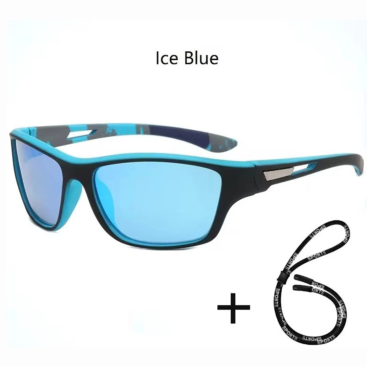 Fashion Polarized Sports Sunglasses With Chain Men Women Brand Designer Retro Sun Glasses Cycling Climbing Fishing UV400 Eyewear