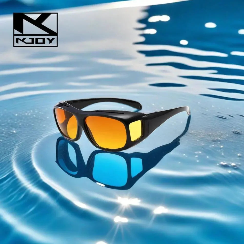 2025 KJOY Brand Night Vision Sunglasses Car Night Driving Glasses Driver Goggles Unisex Sun Glasses UV Protection Sunglasses