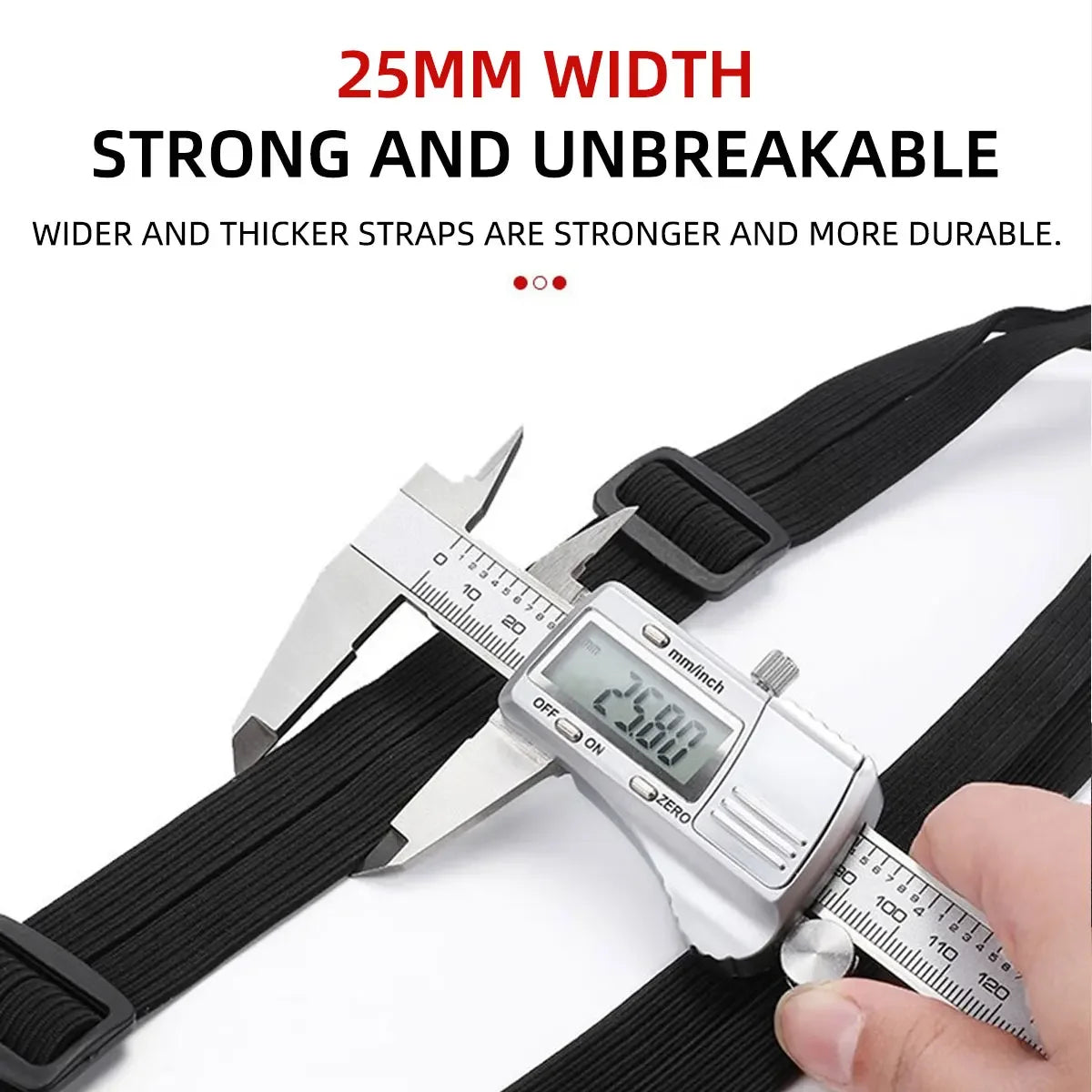 1Pcs Motorcycle Luggage Strap Motorcycle Cross-country Riding Luggage Bag Buckle Helmet Rope Strong Rope Belt for Car Bike black