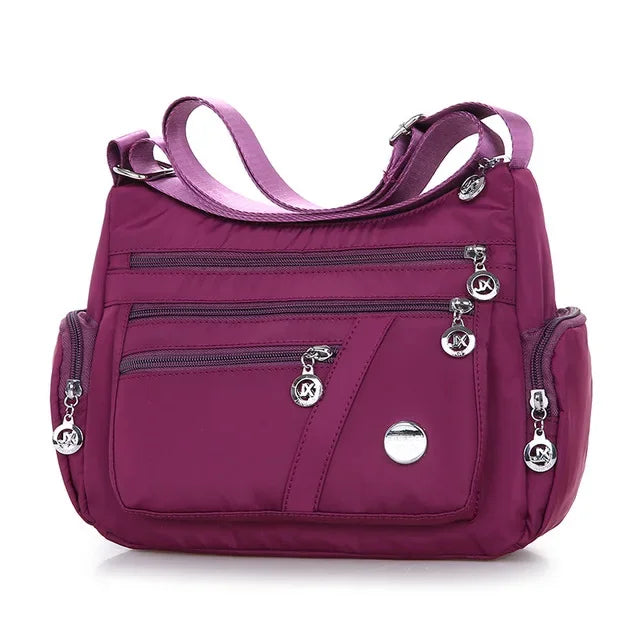 Women's casual large capacity crossbody bag, multifunctional waterproof shoulder bag, shopping handbag