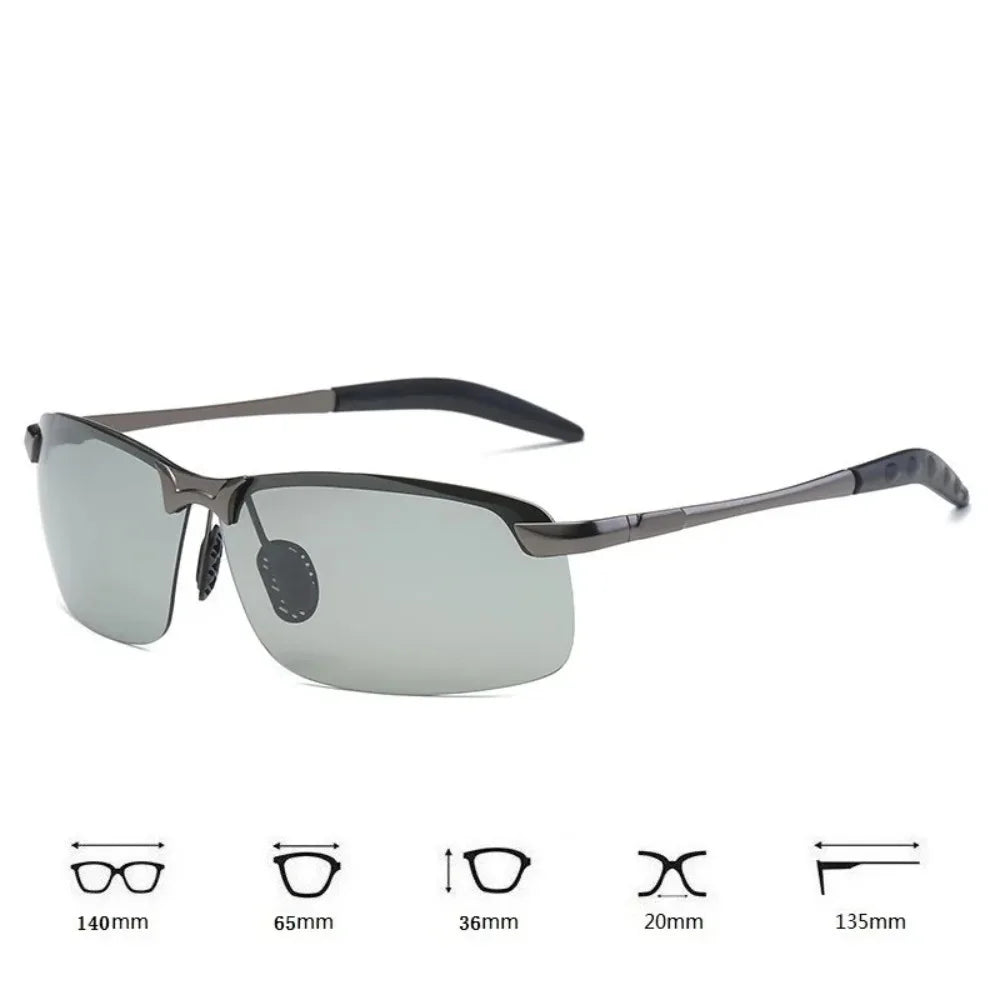 KKJOY Photochromic Polarized Sunglasses UV400 - Day Night Vision Driving Fishing Chameleon Eyewear