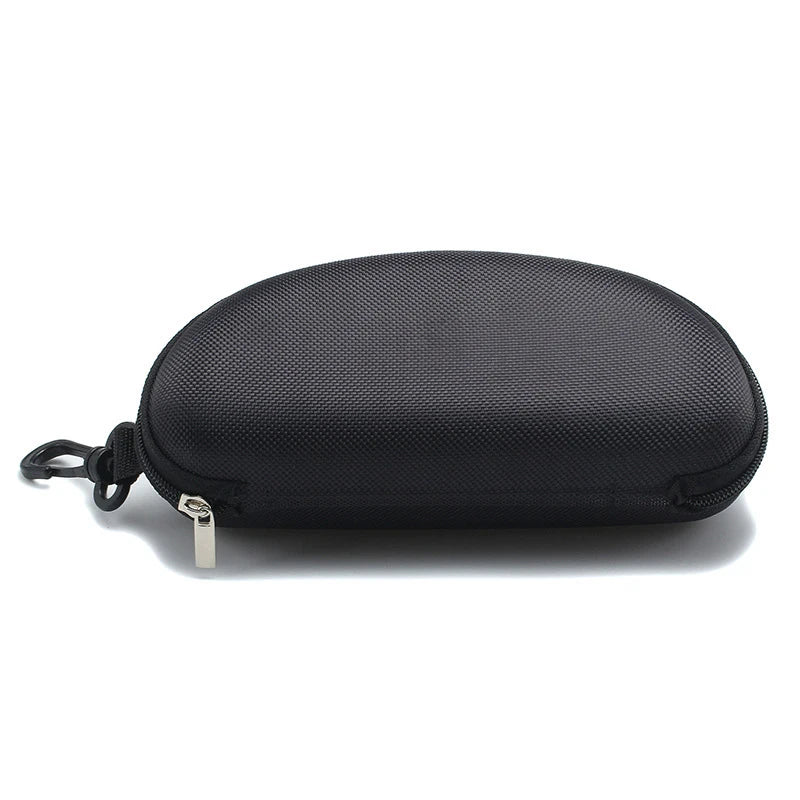 1PC Portable Zipper Carabiner Sunglasses Protector Box Hard Eye Glasses Case Travel Pack Glasses Case Eyewear Accessories