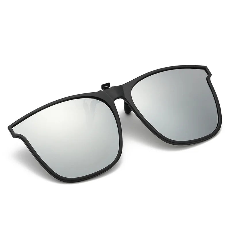 Polarized Clip On Sunglasses Men Women Photochromic Car Driver Goggles Night Vision Glasses Anti Glare Vintage Square Glasses