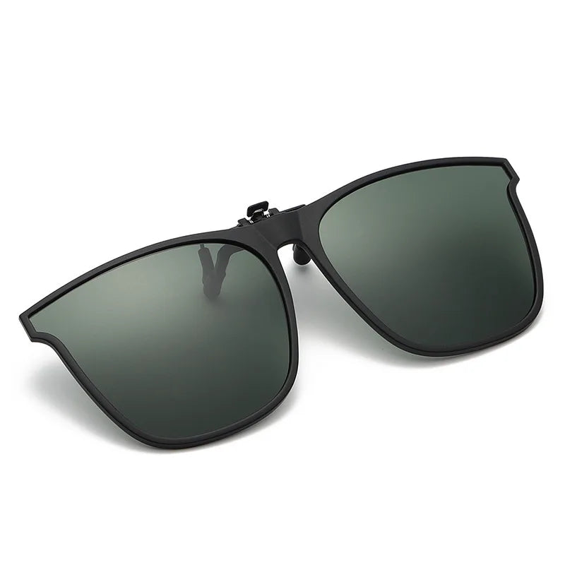 Polarized Clip On Sunglasses Men Women Photochromic Car Driver Goggles Night Vision Glasses Anti Glare Vintage Square Glasses