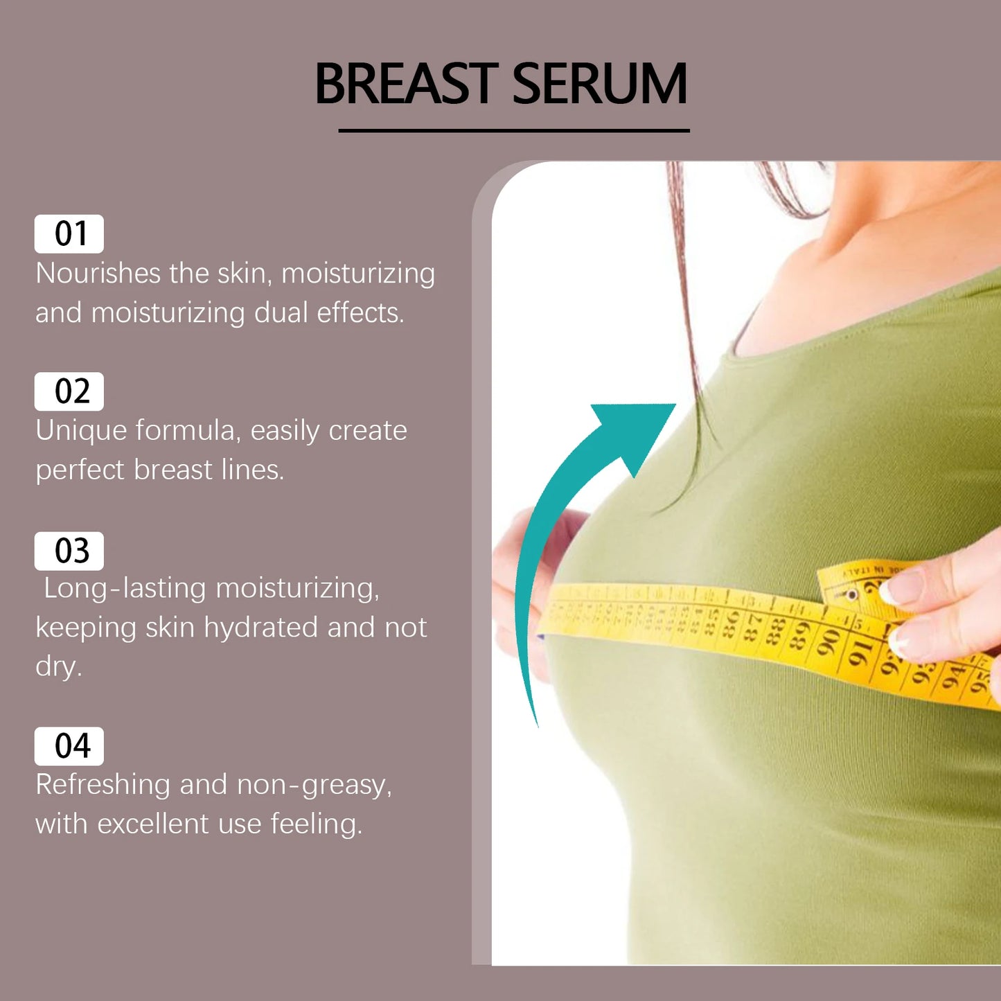 Breast Massage Serum Firming Lifting Enhance Breast Elasticity Brightening Skin Tone Relieve Dryness Nourishing Breast Care Oil
