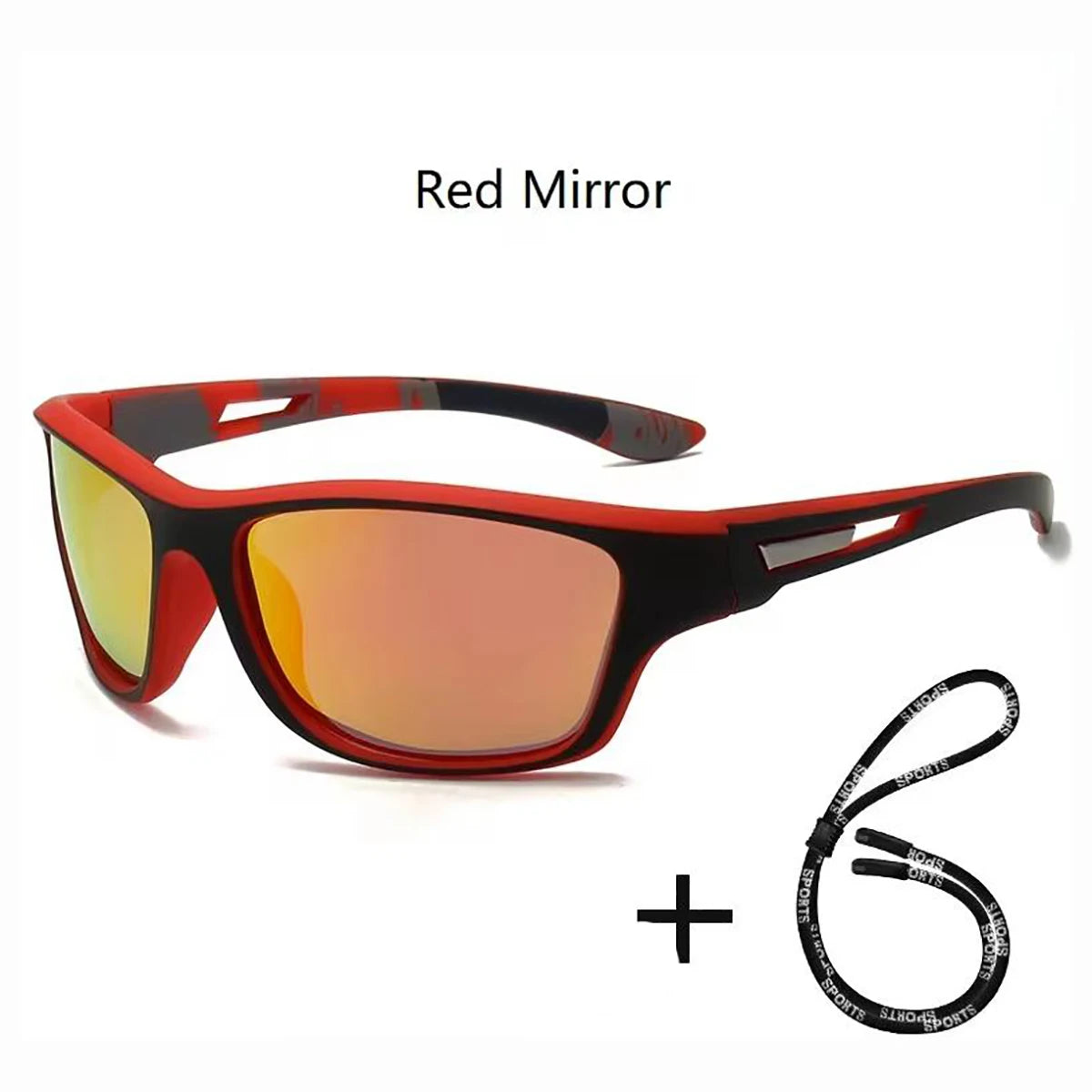 Fashion Polarized Sports Sunglasses With Chain Men Women Brand Designer Retro Sun Glasses Cycling Climbing Fishing UV400 Eyewear