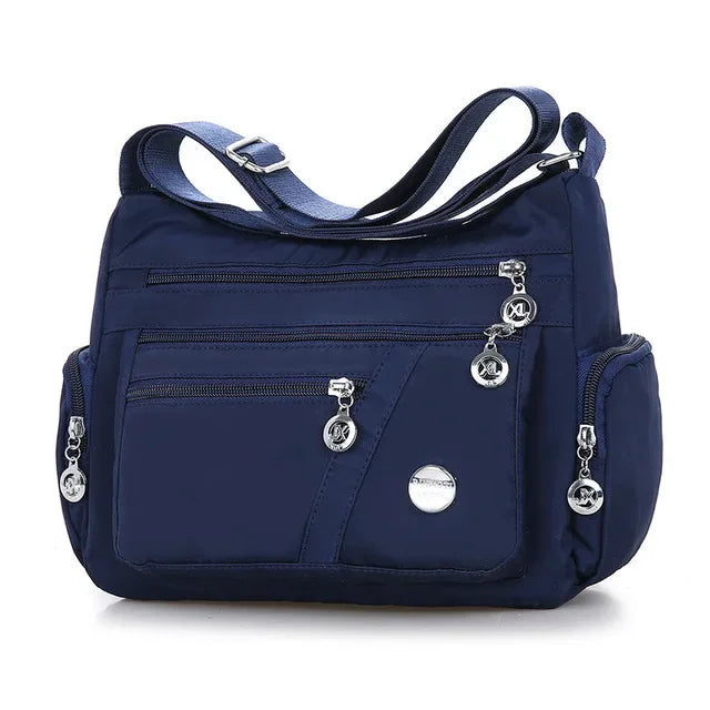Women's casual large capacity crossbody bag, multifunctional waterproof shoulder bag, shopping handbag