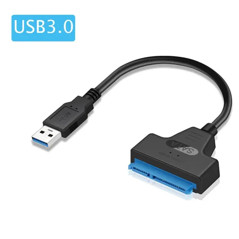 USB 3.0 to SATA Adapter Cable Support 22 Pin 2.5 Inch External HDD SSD Hard Disk Drive Cable