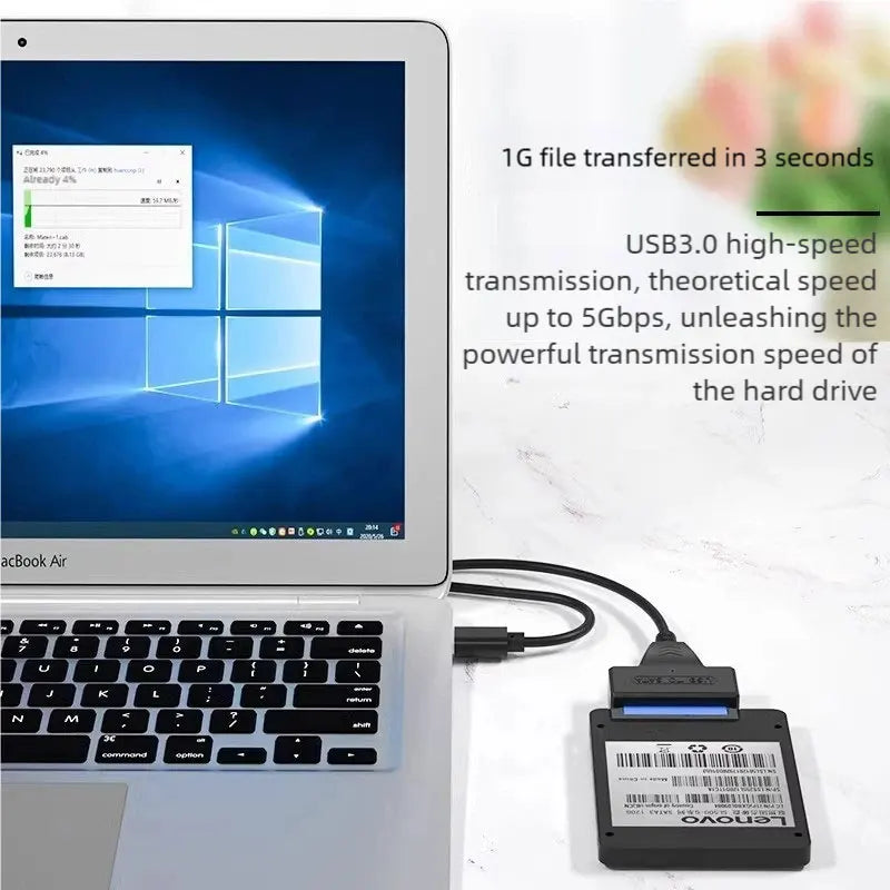 USB 3.0 to SATA Adapter Cable Support 22 Pin 2.5 Inch External HDD SSD Hard Disk Drive Cable