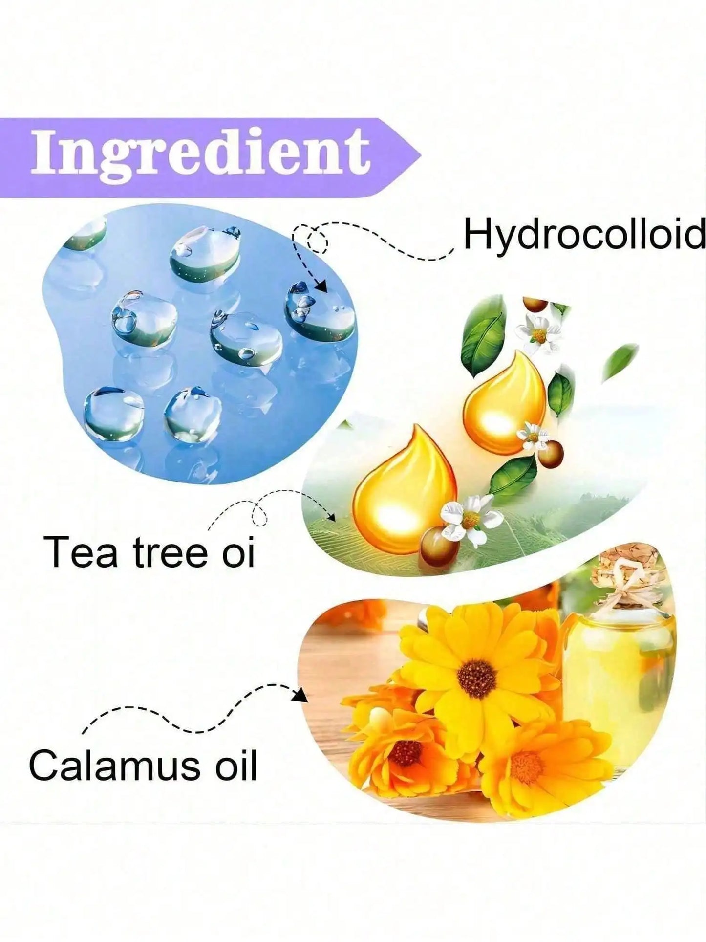 78 pieces/set, 2 kinds of hydrogel defect concealing stickers - waterproof, daytime and night use, portable and easy to use