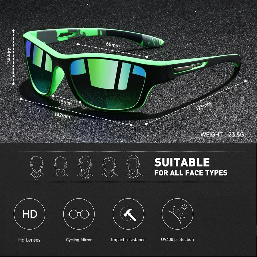 Fashion Vintage Cycling Fishing Sports Sunglasses Men Women Running Cycling Mountaineering Sport Man Sun Glasses UV400 Eyewear
