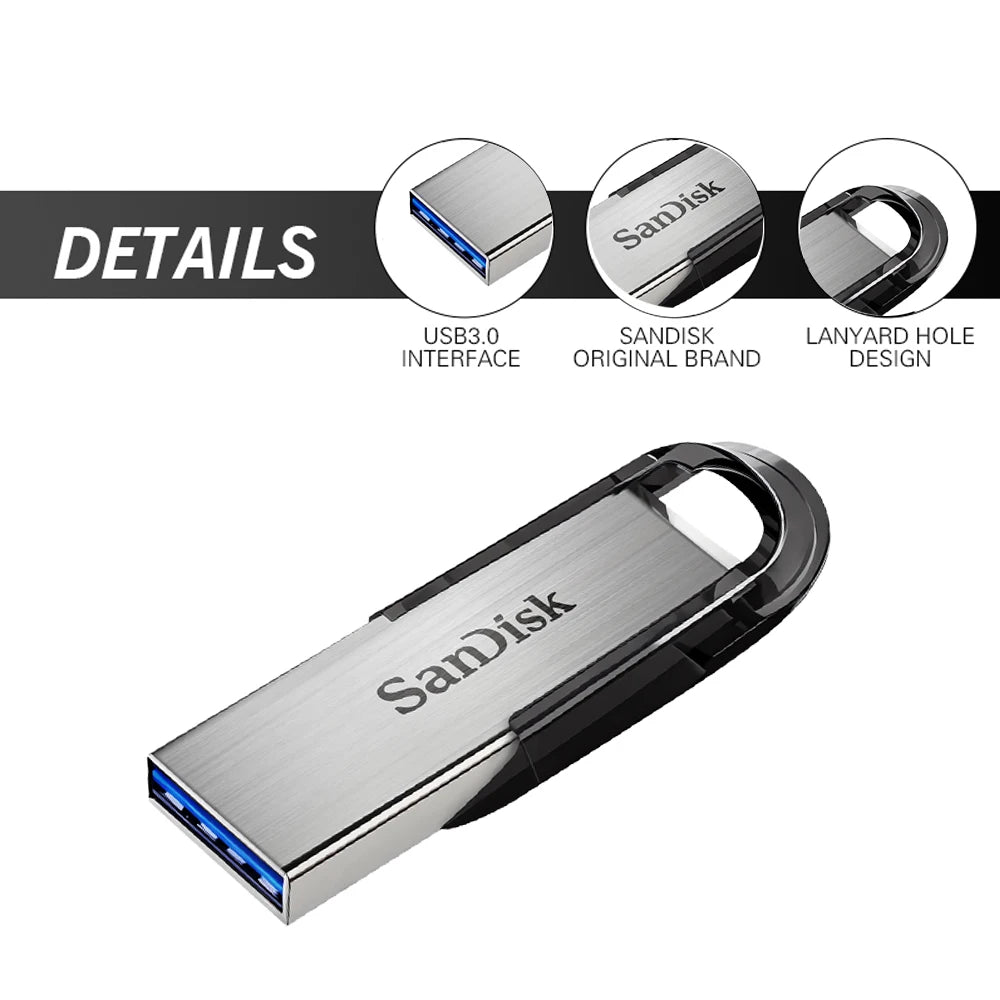 SanDisk CZ73 USB Flash Drive 256GB 128G 64G 32GB Pendrive USB3.0 Flash Drive 512GB U Disk Read Up To 150MB/s Waterproof Pendrive