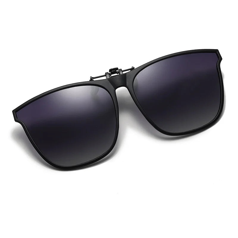 Clip On Polarized Sunglasses Men Women Car Driving Goggles Vintage Fishing Sun Glasses Square Eweyear