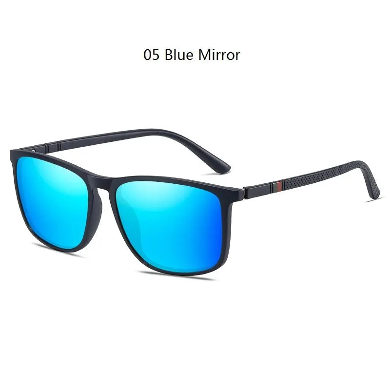Luxury Vintage Square Polarized Sunglasses Men Women Fashion Travel Driving Fishing Anti-glare Sun Glasses TR90 Eyewear UV400