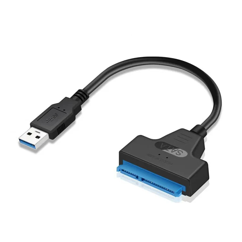 SATA to USB 3.0 Cable, USB 3.0 to SATA Adapter, Compatible with 2.5" SATA III HDD&SSD Hard Disk Driver