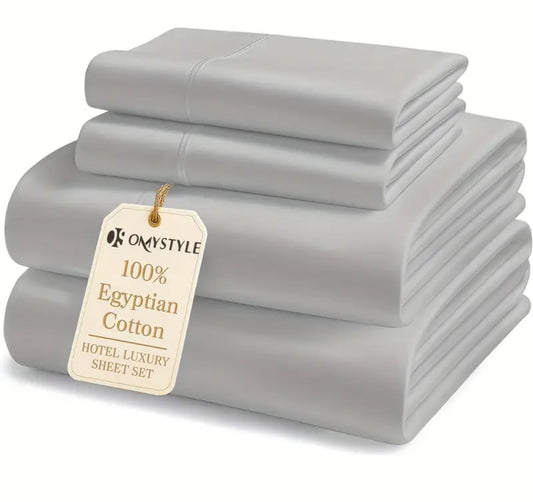 Bedsheets Egyptian cotton 4 pieces